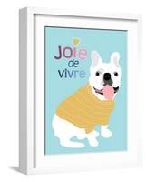 French Bulldog Joie de vivre-Ginger Oliphant-Framed Art Print