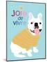 French Bulldog Joie de vivre-Ginger Oliphant-Mounted Art Print