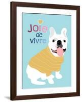 French Bulldog Joie de vivre-Ginger Oliphant-Framed Art Print