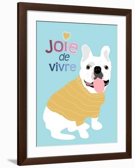 French Bulldog Joie de vivre-Ginger Oliphant-Framed Art Print