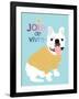 French Bulldog Joie de vivre-Ginger Oliphant-Framed Art Print