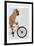 French Bulldog on Bicycle-Fab Funky-Framed Art Print