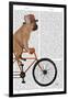 French Bulldog on Bicycle-Fab Funky-Framed Art Print