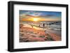 French Bulldog on the Beach at Sunset-Patryk Kosmider-Framed Photographic Print