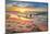 French Bulldog on the Beach at Sunset-Patryk Kosmider-Mounted Photographic Print