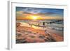 French Bulldog on the Beach at Sunset-Patryk Kosmider-Framed Photographic Print