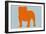 French Bulldog Orange-NaxArt-Framed Art Print
