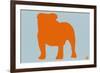 French Bulldog Orange-NaxArt-Framed Premium Giclee Print