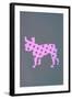 French Bulldog Polka Dots-null-Framed Art Print