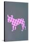 French Bulldog Polka Dots-null-Stretched Canvas