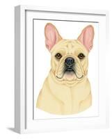 French Bulldog Portrait-Tomoyo Pitcher-Framed Giclee Print