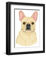 French Bulldog Portrait-Tomoyo Pitcher-Framed Giclee Print