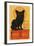 French Bulldog - Retro Chien Noir Ad-Lantern Press-Framed Art Print