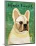 French Bulldog (White)-John W^ Golden-Mounted Art Print