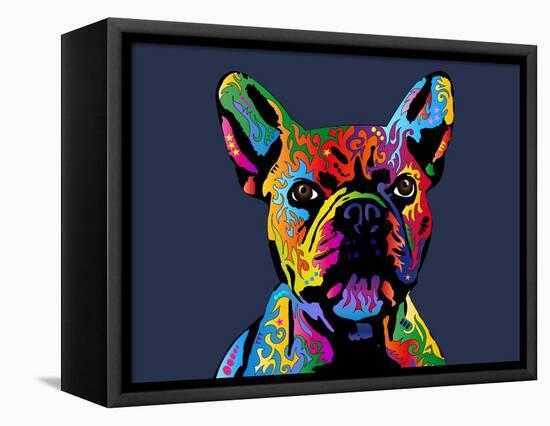 French Bulldog-Michael Tompsett-Framed Stretched Canvas