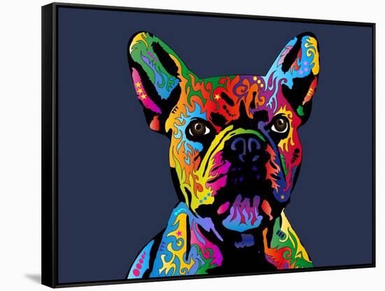 French Bulldog-Michael Tompsett-Framed Stretched Canvas