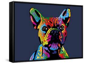 French Bulldog-Michael Tompsett-Framed Stretched Canvas