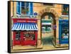 French Butcher Shop Montmartre-Marilyn Dunlap-Framed Stretched Canvas