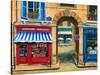 French Butcher Shop Montmartre-Marilyn Dunlap-Stretched Canvas