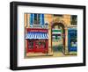 French Butcher Shop Montmartre-Marilyn Dunlap-Framed Art Print