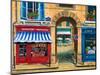 French Butcher Shop Montmartre-Marilyn Dunlap-Mounted Art Print