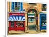 French Butcher Shop Montmartre-Marilyn Dunlap-Framed Art Print