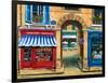 French Butcher Shop Montmartre-Marilyn Dunlap-Framed Art Print