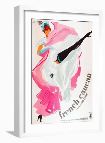 French Can Can, (aka Only the French Can), Italian poster art, 1955-null-Framed Art Print