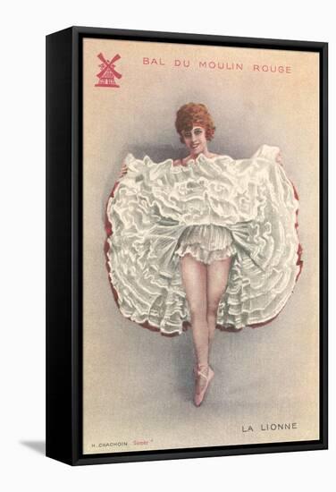 French Can-Can Dancer-null-Framed Stretched Canvas