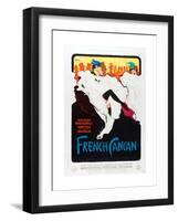 French Can Can, poster art, 1955-null-Framed Art Print