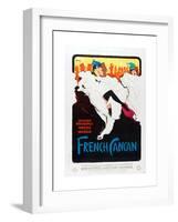 French Can Can, poster art, 1955-null-Framed Art Print