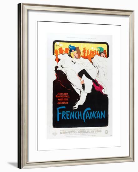 French Can Can, poster art, 1955-null-Framed Art Print