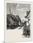 French Canadian Life, a Street in Chateau Richer, Canada, Nineteenth Century-null-Mounted Giclee Print