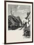 French Canadian Life, a Street in Chateau Richer, Canada, Nineteenth Century-null-Framed Giclee Print