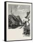 French Canadian Life, a Street in Chateau Richer, Canada, Nineteenth Century-null-Framed Stretched Canvas