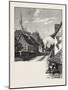 French Canadian Life, a Street in Chateau Richer, Canada, Nineteenth Century-null-Mounted Giclee Print