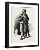 French Canadian Life, an Old Habitant, Canada, Nineteenth Century-null-Framed Giclee Print