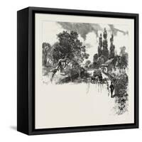 French Canadian Life, an Old Orchard, Canada, Nineteenth Century-null-Framed Stretched Canvas