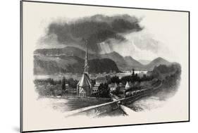 French Canadian Life, Cape Diamond, from St. Romuald, Canada, Nineteenth Century-null-Mounted Giclee Print