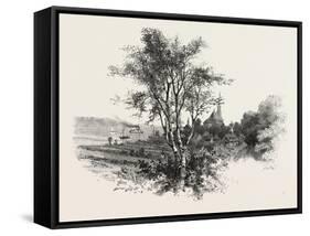 French Canadian Life, Chateau Richer, Canada, Nineteenth Century-null-Framed Stretched Canvas