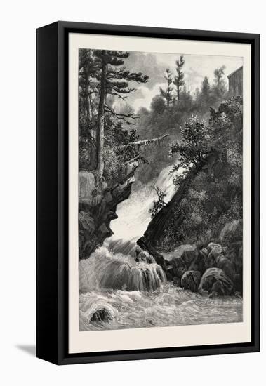 French Canadian Life, Falls of Lorette, Canada, Nineteenth Century-null-Framed Stretched Canvas