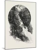 French Canadian Life, Falls of St. Fereol, Canada, Nineteenth Century-null-Mounted Giclee Print