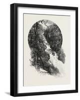 French Canadian Life, Falls of St. Fereol, Canada, Nineteenth Century-null-Framed Giclee Print