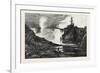 French Canadian Life, Falls of the Chaudiere Near Quebec, Canada, Nineteenth Century-null-Framed Giclee Print