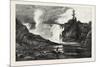 French Canadian Life, Falls of the Chaudiere Near Quebec, Canada, Nineteenth Century-null-Mounted Giclee Print