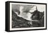 French Canadian Life, Falls of the Chaudiere Near Quebec, Canada, Nineteenth Century-null-Framed Stretched Canvas