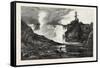 French Canadian Life, Falls of the Chaudiere Near Quebec, Canada, Nineteenth Century-null-Framed Stretched Canvas