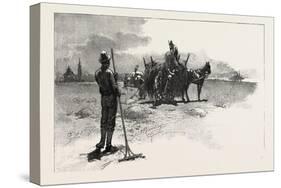 French Canadian Life, Gathering Marsh Hay, Canada, Nineteenth Century-null-Stretched Canvas