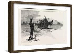 French Canadian Life, Gathering Marsh Hay, Canada, Nineteenth Century-null-Framed Giclee Print