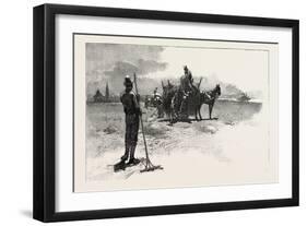 French Canadian Life, Gathering Marsh Hay, Canada, Nineteenth Century-null-Framed Giclee Print